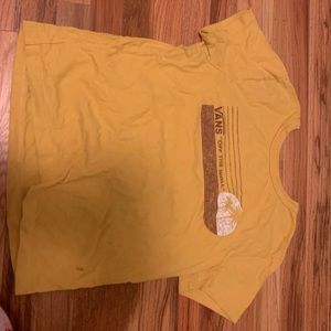 Vans yellow “off the wall” shirt. Size Small.